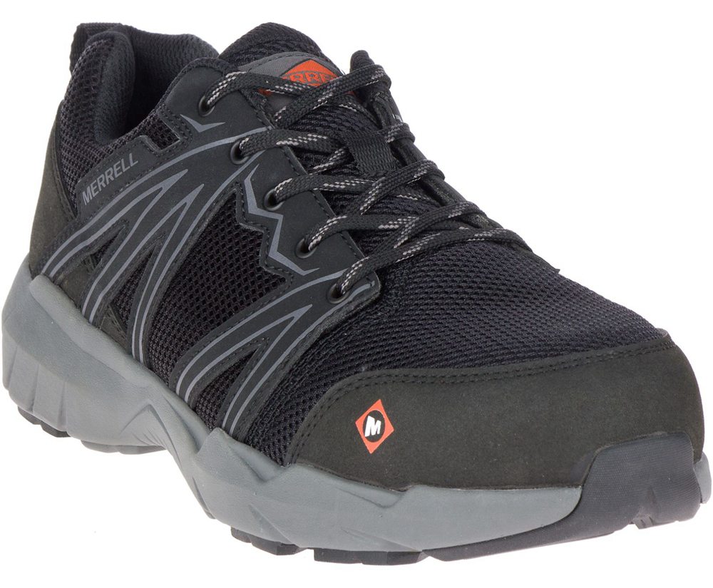 Tenis Homem - Merrell Fullbench Superlite Alloy Toe Wide Width - Pretas - YMZ946207